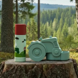 Toidukarbi ja termose "Traktor" komplekt